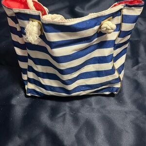 Nautical Striped Tote Bag
